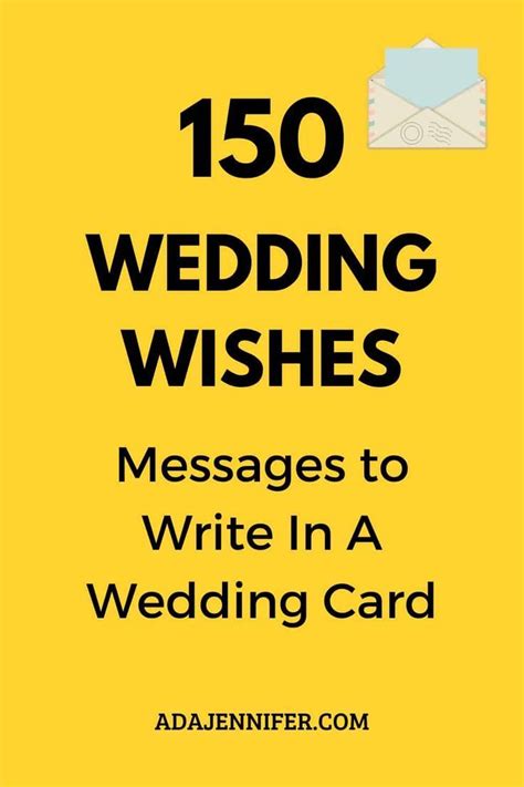 150 Wedding Wishes- Messages To Write In A Wedding Card | Wedding wishes messages, Wedding ...