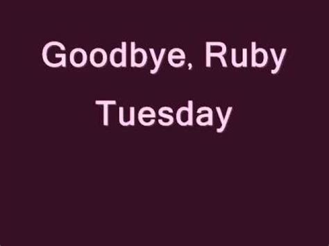 The Rolling Stones - Ruby Tuesday - Lyrics | Youtube country music, Lyrics, Song lyrics