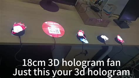 4k Led Holographic Advertising Display 3d Hologram Fan Backpack Video Projector 3d Led Fan Light ...