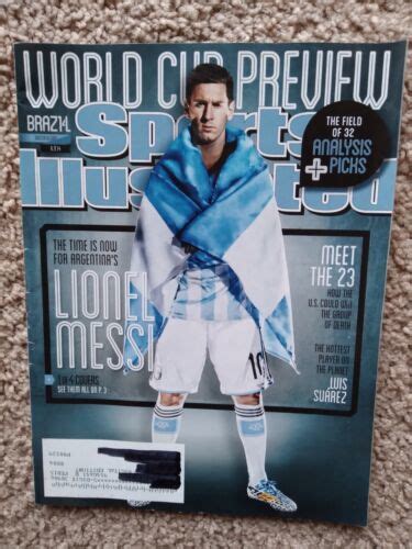 Sports Illustrated Lionel Messi Cover World Cup Soccer 2014 Preview 6/9 ...