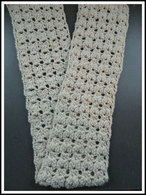 Free Crochet Patterns for the Beginner and the Advanced: VIDEO: Flat Bobble Shell Crochet Scarf ...