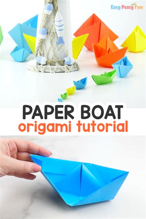 How to Make a Paper Boat - Origami for Kids - Easy Peasy and Fun