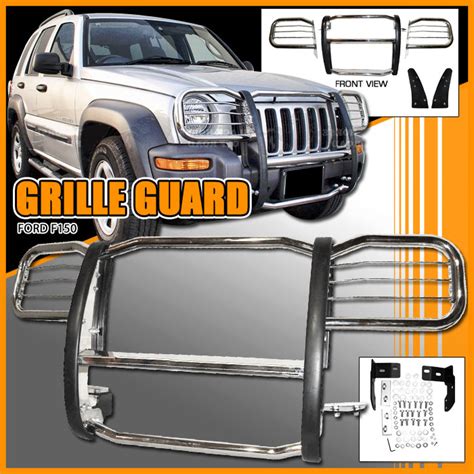 Chrome grille guards jeep