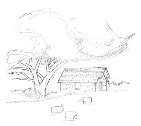 Simple Pencil Drawings Of Landscapes
