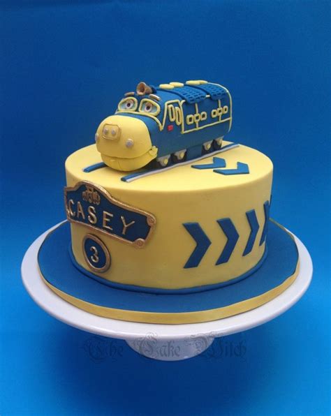 Brewster from Chuggington Cake, blue and yellow 3rd Birthday Cakes, 3rd ...