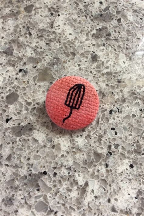 Period Button hand embroidered tampon menstruation | Etsy