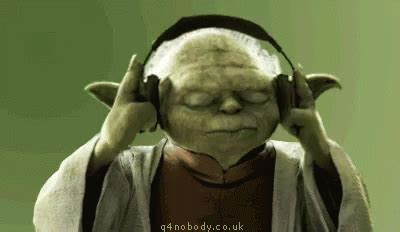 Yoda Headphones GIF - Yoda Headphones Dancing - Discover & Share GIFs