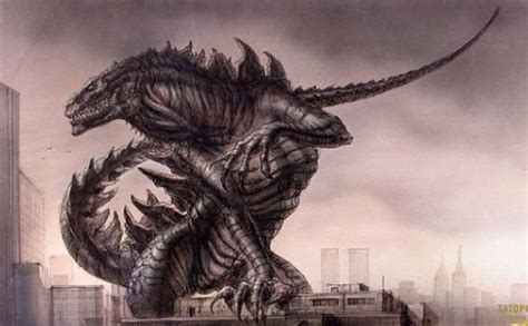 Tristar's Godzilla (1998) concept art | Godzilla, All godzilla monsters ...