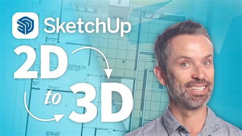 SketchUp Tutorial – How To Turn 2D Floor Plans into 3D Models (in 5 EASY steps) - YouTube ...