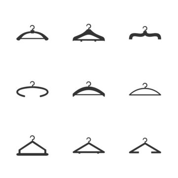 Hanger Single Art Silhouette Vector, Single, Art, Silhouette PNG and ...