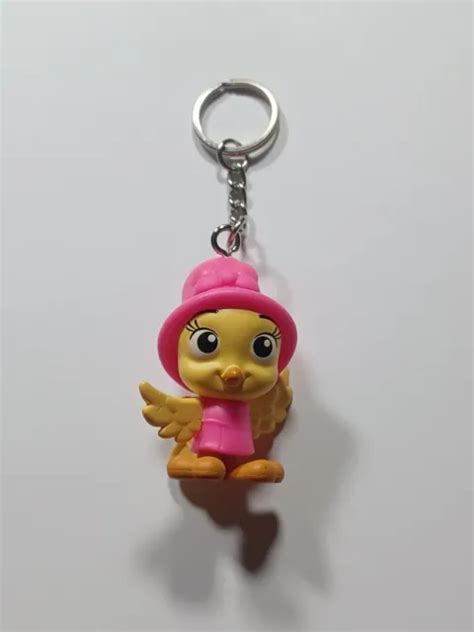 DISNEY JUNIOR MINNIE Mouse Yellow Bird Cuckoo Loca Figure Keychain $6. ...