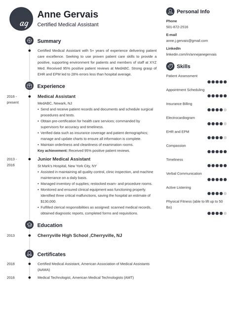 Medical Resume Examples & Templates for Medical Field