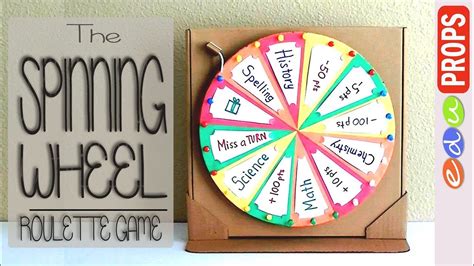 THE ROULETTE GAME_How to make a spinning wheel out of cardboard | Edu Props - YouTube
