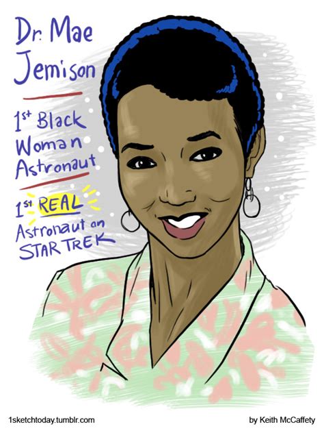 1 Sketch Today | Dr. Mae Jemison - by Keith