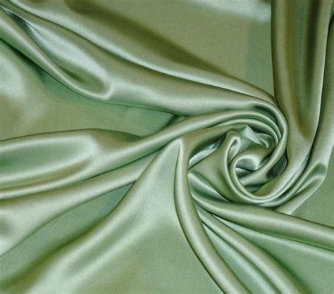 Silk Satin Fabric Sage Green Silk Supplies Fabric by Yard Silk - Etsy