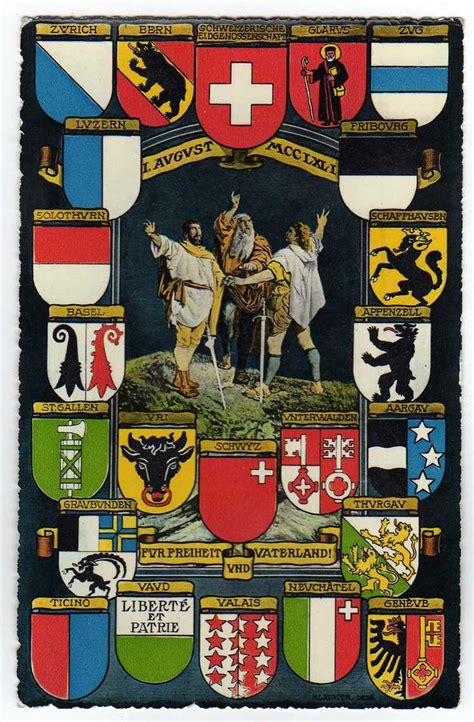 17 Best images about The 26 Swiss Cantonal Flags (coat of arms) on ...