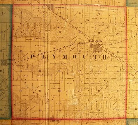 1858 Map Plymouth Twp