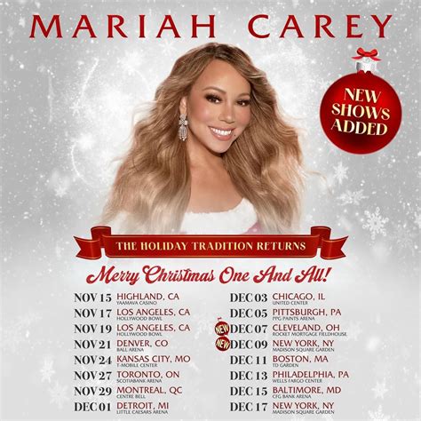 Mariah Carey Announces 2023 Christmas Tour