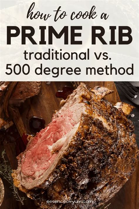 The prime rib 500 degree method or the no peek approach is all the rage ...