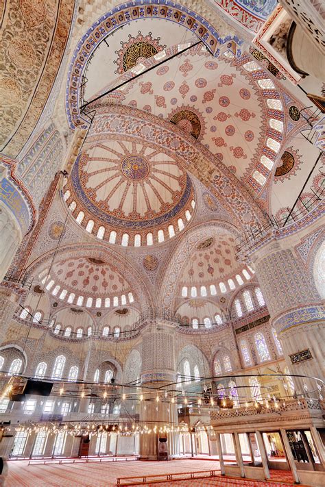 The Sultan Ahmed Mosque, aka the Blue Mosque, Istanbul. Completed in ...