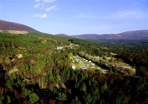 Glenmore Campsite caravan park aerial photograph Aviemore Scotland aaronsneddon.co.uk _ASN0788 ...