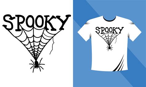 Spooky - Halloween T-Shirt design template. Happy Halloween t-shirt design template easy to ...