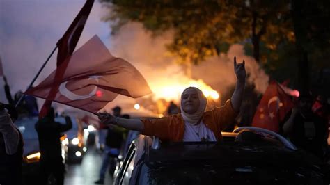 Turkey: Supporters Of Recep Tayyip Erdogan Celebrate His Win