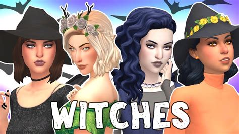 Witches 🔮 || The Sims 4: Create A Sim + Full CC List!! - YouTube