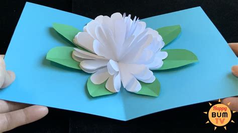 How To Make Easy Paper Flowers For Greeting Cards | Best Flower Site