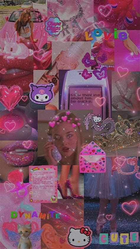 Y2K Aesthetic Wallpaper Iphone Pink Y2K Background - Folkscifi