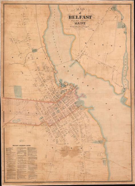 Map of Belfast Waldo County Maine.: Geographicus Rare Antique Maps