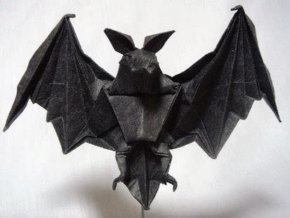 easy origami bat ~ origami instructions art and craft ideas