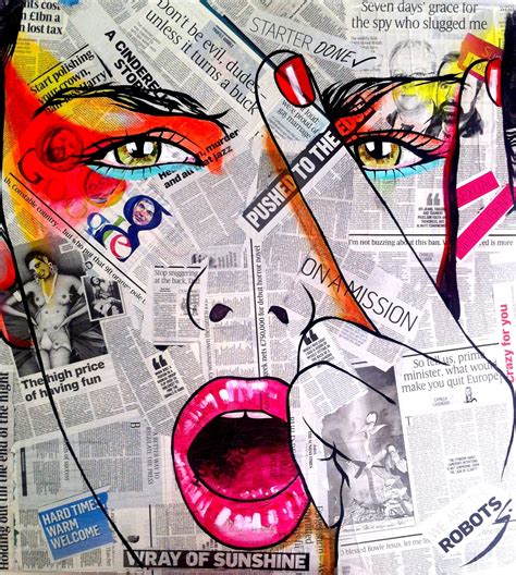 "Girl With Attitude" mixed media on canvas 60 x 60 cm | Pop art, Art ...