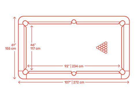 Billiards | Pool Dimensions & Drawings | Dimensions.com