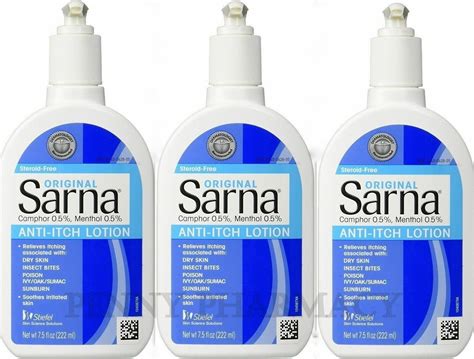 Sarna Original Anti-Itch Lotion 7.5oz ( 3 pack ) ^ 73462062855 | eBay