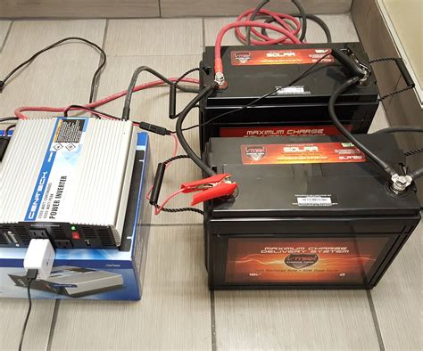 DIY Size & Build a Battery Power Backup Generator W/ 12V Deep Cycle Batteries: 5 Steps (with ...