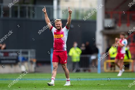 Tyrone Green Harlequins Celebrates Final Whistle Editorial Stock Photo - Stock Image | Shutterstock