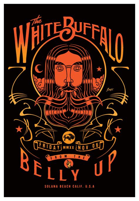 Scrojo The White Buffalo Poster