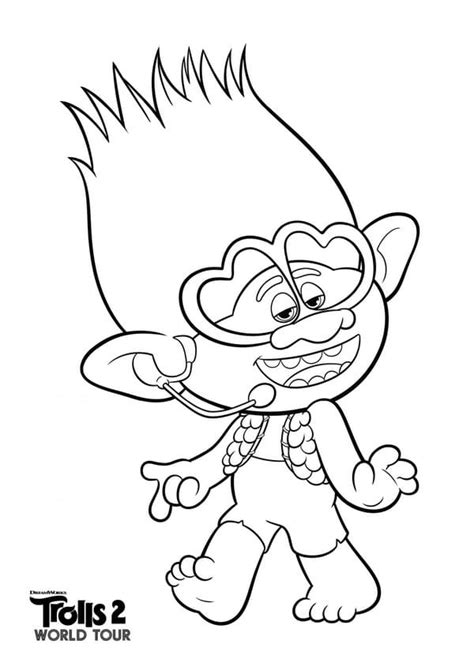 Top 20 Printable Trolls World Tour Coloring Pages - Online Coloring Pages