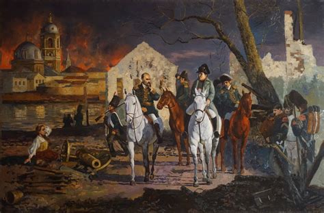 Napoleon Bonaparte was in burning Moscow. 1812 by Simon Kojin (Kozhin ...