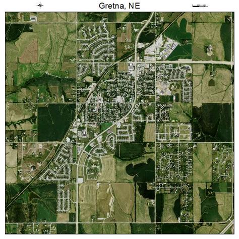 Aerial Photography Map of Gretna, NE Nebraska