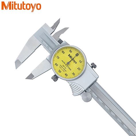 100% Original Mitutoyo 0-150mm/0.01 Dial Caliper 505-732 Stainless Steel Vernier Calipers ...