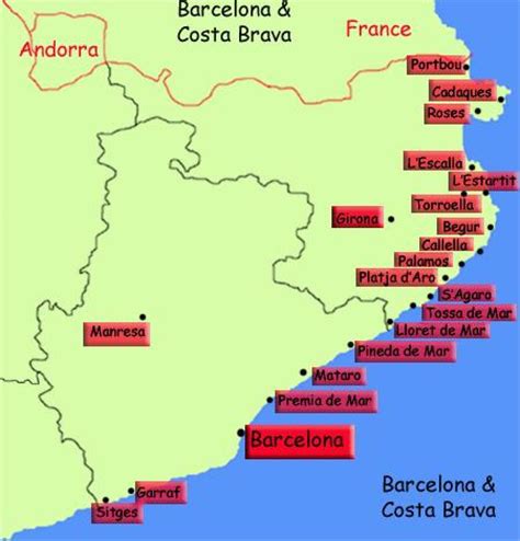 Mapa de barcelona zona costeira - Mapa de mapa de barcelona zona costeira (Catalunha, Espanha)