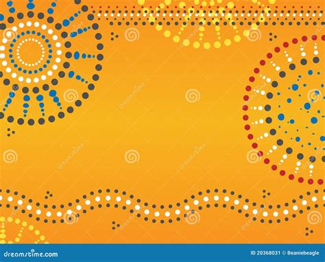 Aboriginal Background stock vector. Illustration of bright - 20368031