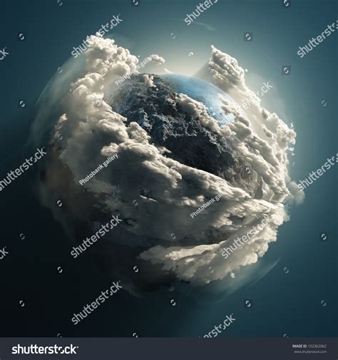 Clouds Earth In Space, Video Available, Clip 12661208 Stock Photo ...