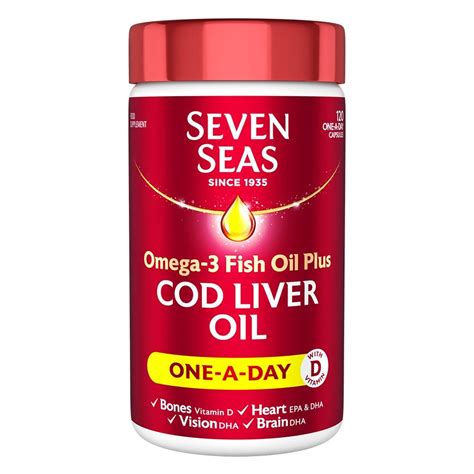 Buy Seven SeasOmega-3 FISH Oil Plus Cod Liver Oil, 120 s Online at desertcartUAE