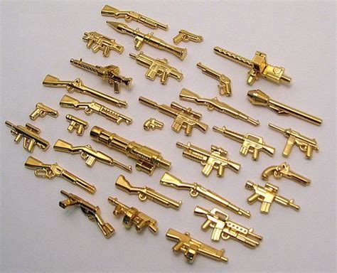 BrickArms 24k Gold Weapons | Custom LEGO Minifigures | SG MiniFigures