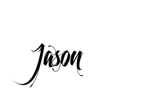 Tattoo Name Jason using the font style Feathergraphy Decoration | Name tattoos, Tattoo name ...