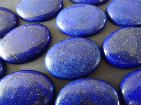 40x30mm Natural Lapis Lazuli Gemstone Cabochon Dyed Oval | Etsy
