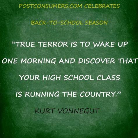 a green chalkboard with the words true error is to wake up one morning and discovery that your ...